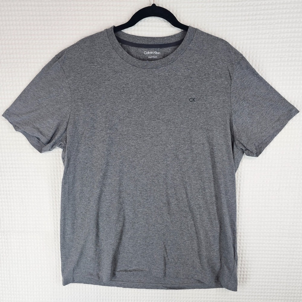 Calvin Klein Liquid Touch Crewneck T-Shirt Size XL crew Cotton EUC